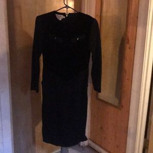 Mila Schon Boutique italian Size 8/42 Blk Dress